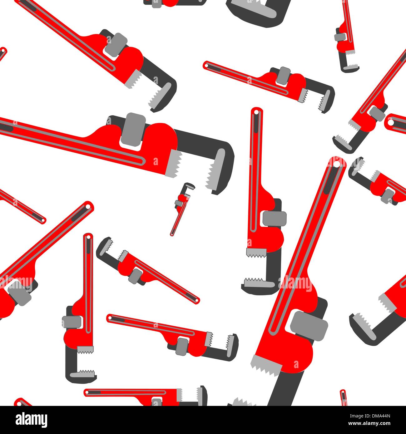 wrench pipe seamless pattern Stock Vector