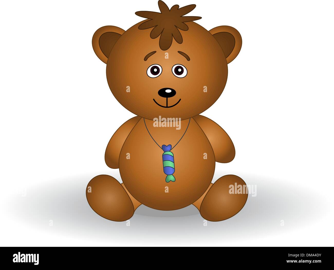 Teddy bear cub with a sweet Stock Vector Image & Art - Alamy