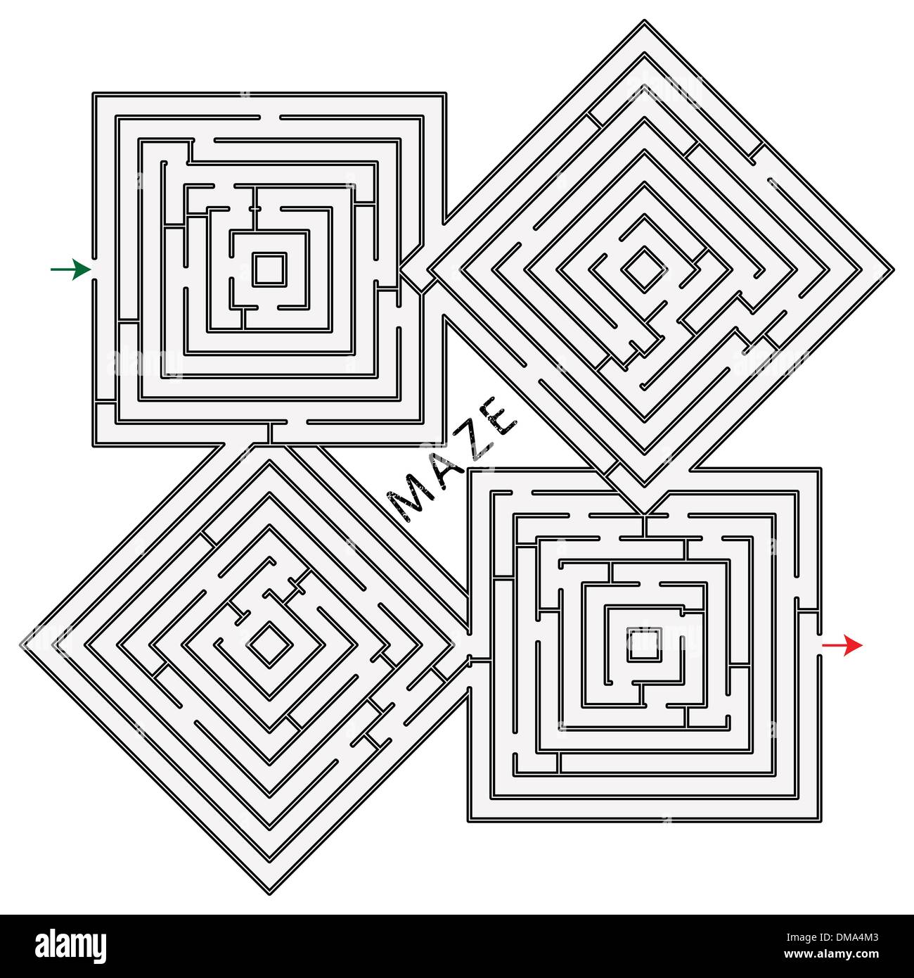 Flag Border Maze Quiz