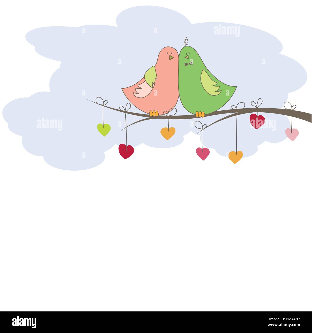 Background with birds. Vector illustration Stock Vector Image & Art - Alamy