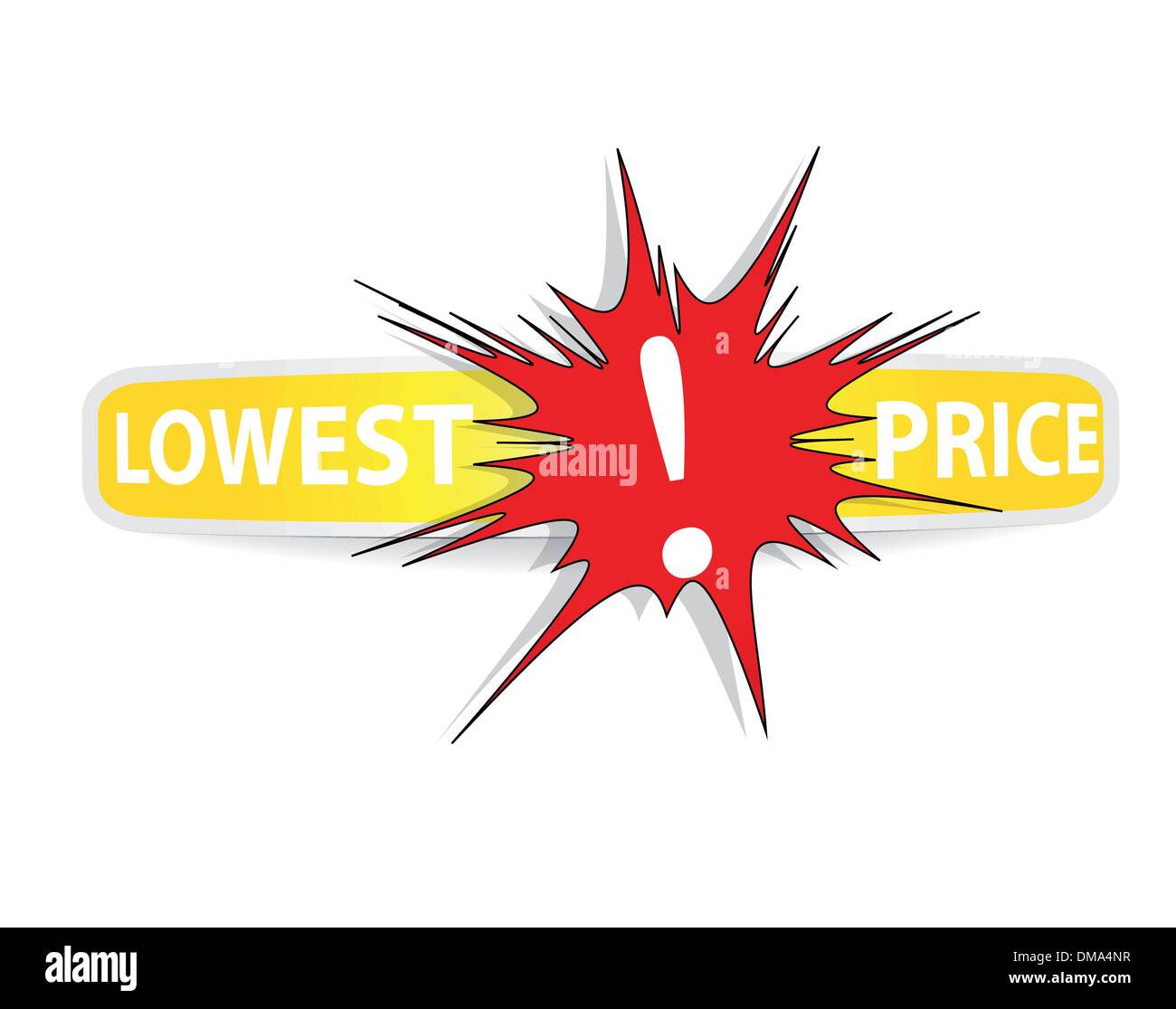 Lowest Price Sticker. Vector. Stock Vector