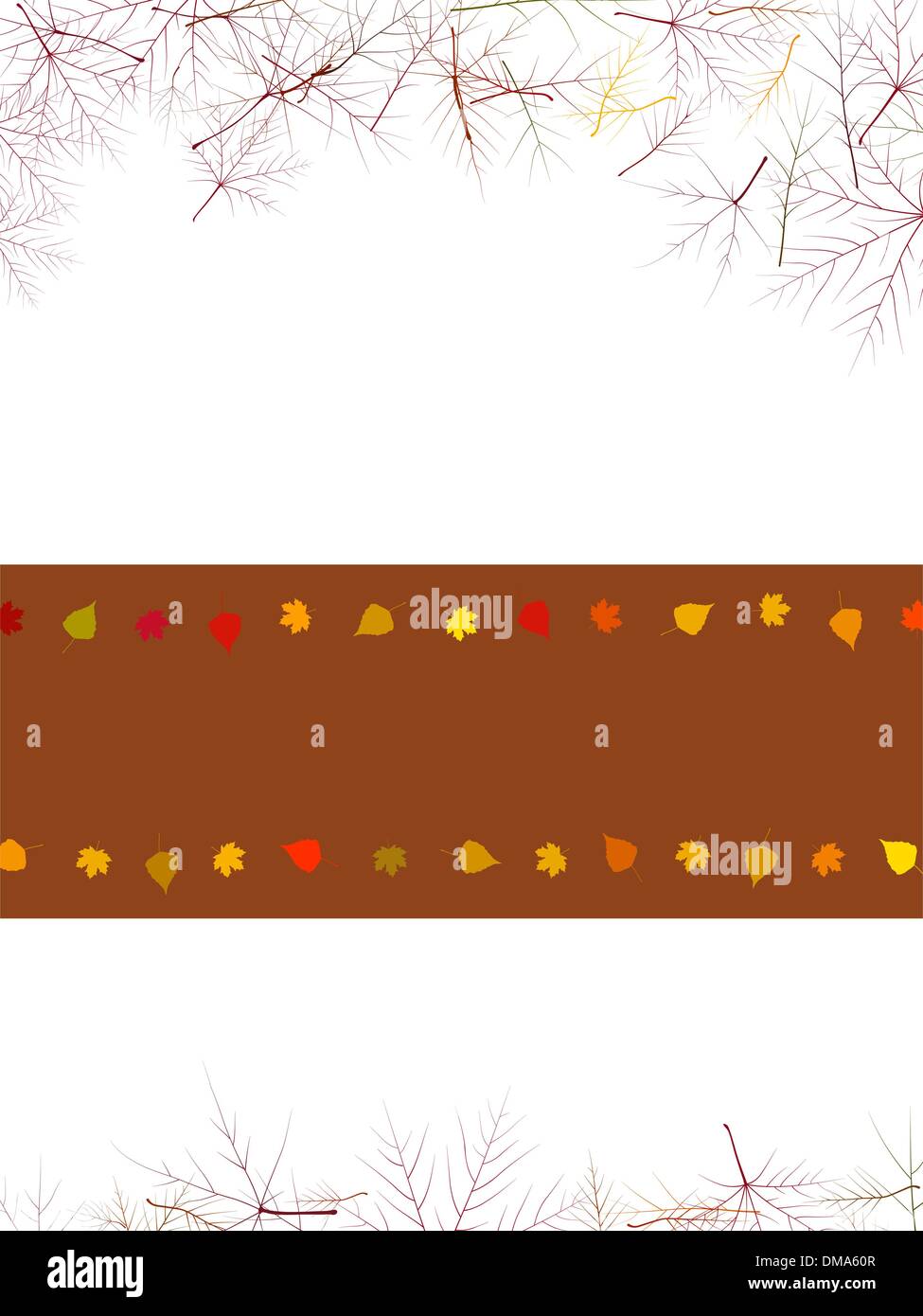 Autumn card with copy space. EPS 8 Stock Vector