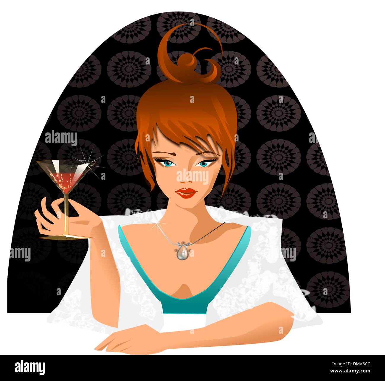 Wealth woman Stock Vector Images - Alamy