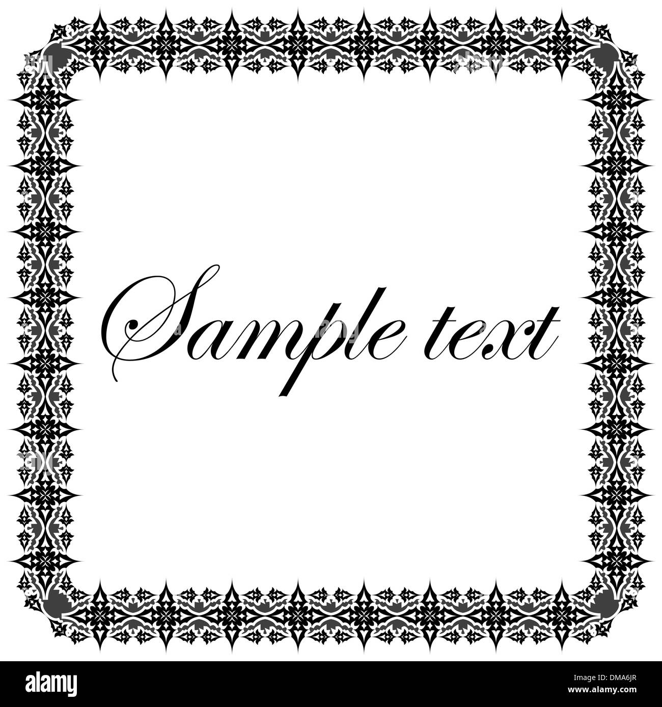 black photo frame Stock Vector