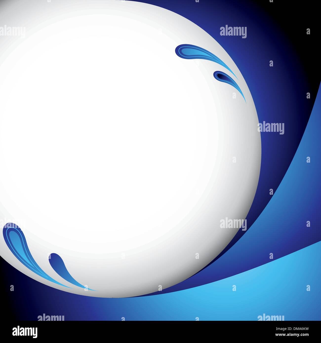 Blue vector wave background Stock Vector Image & Art - Alamy
