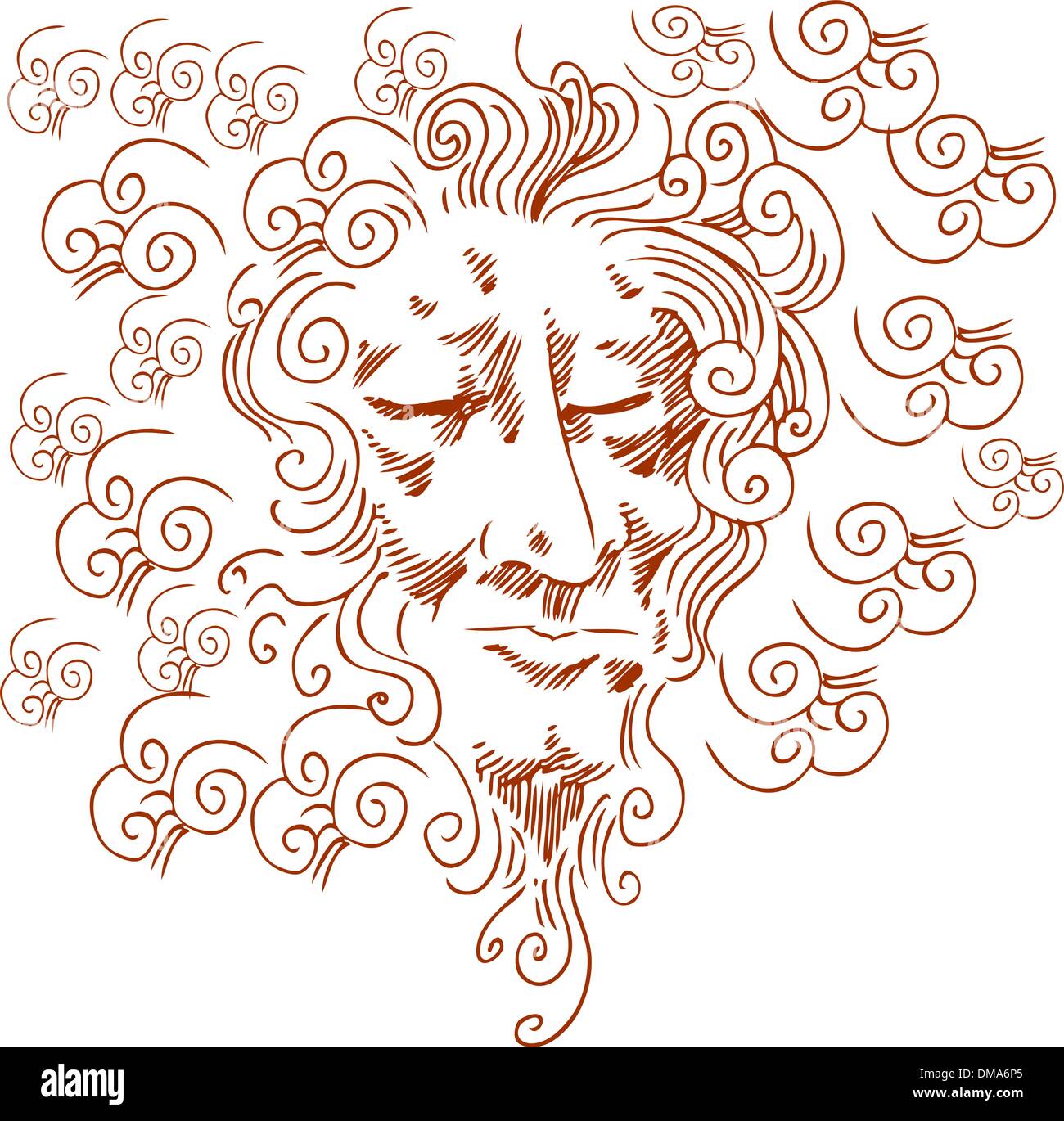 Head in The Clouds Stock Vector Image & Art Alamy