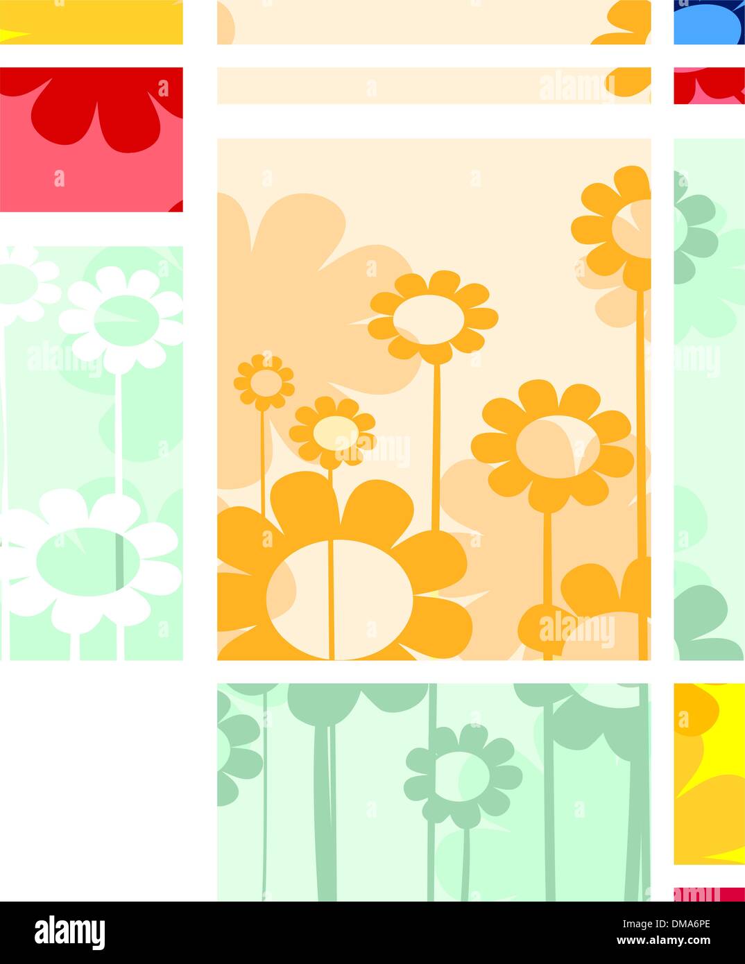 abstract floral design Stock Vector