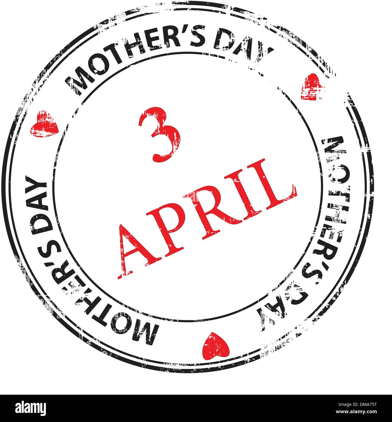 Mother's day grunge rubber stamp Stock Vector