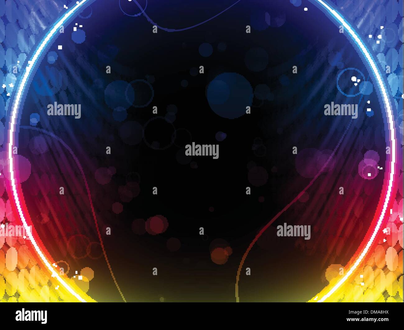 Neon box circle pattern High Resolution Stock Photography and Images ...