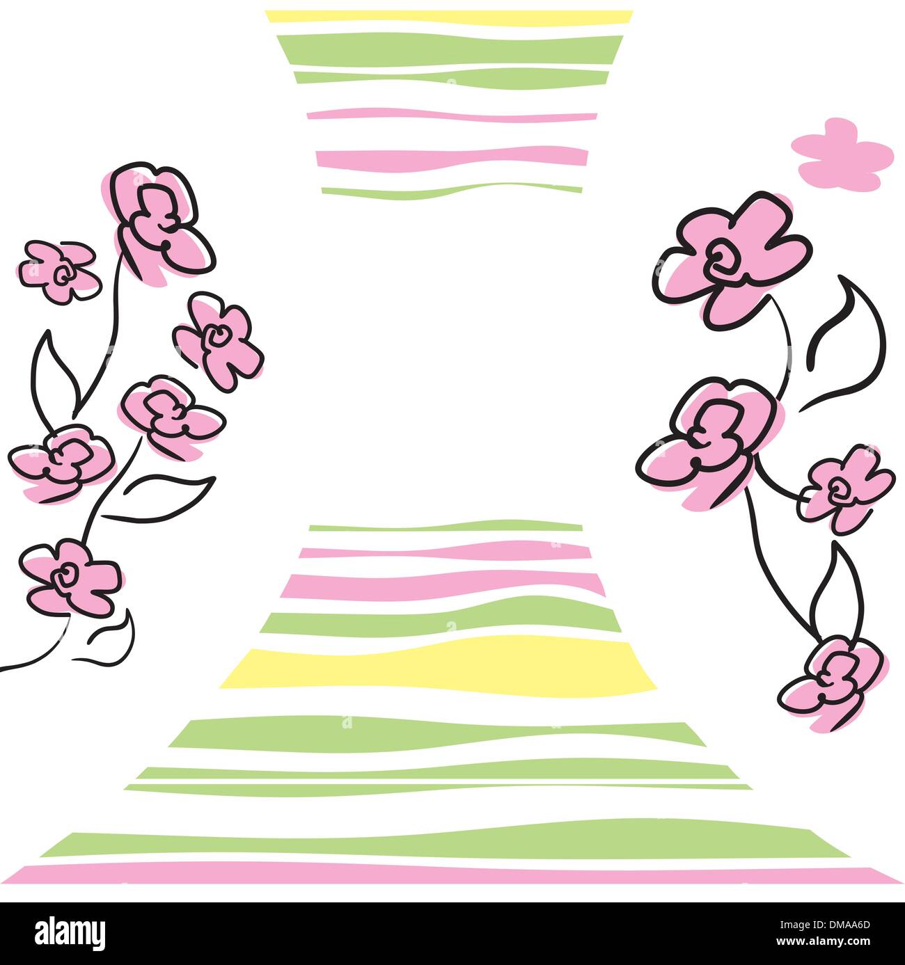 vector card with flowers Stock Vector Image & Art - Alamy