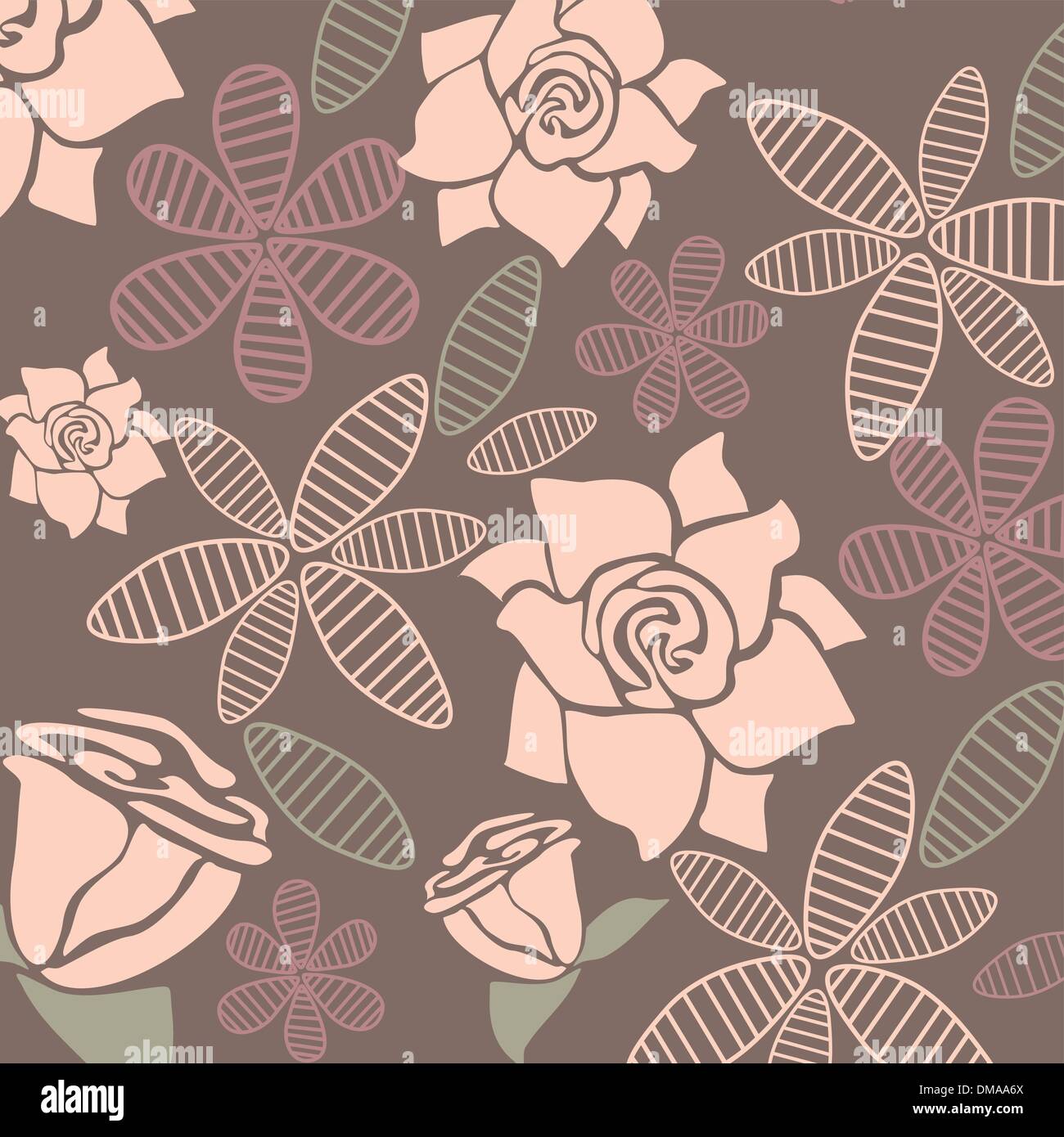 vector background with flowers Stock Vector Image & Art - Alamy