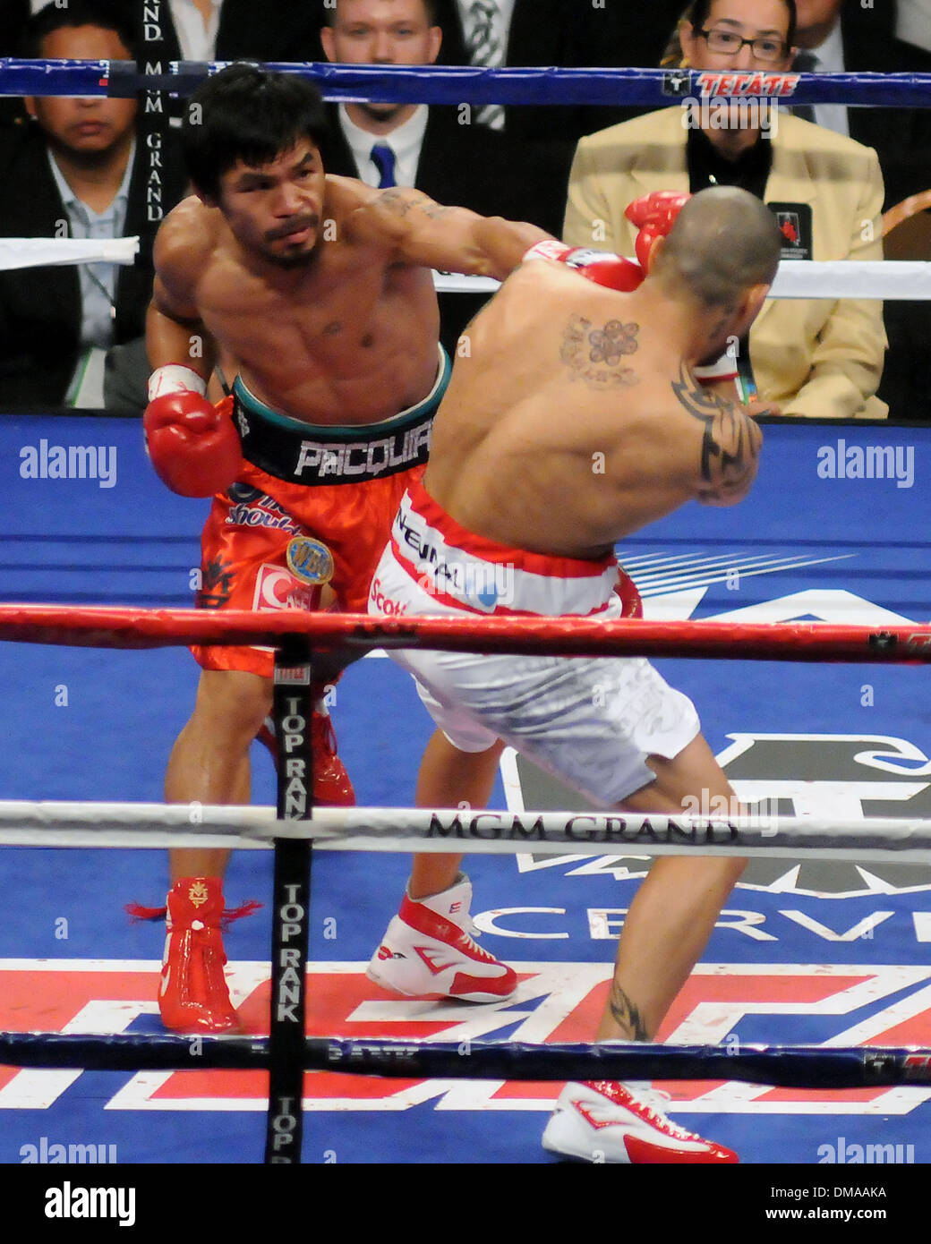 Nov 14, 2009 - Las Vegas, Nevada, USA -  during the WBO welterweight championship bout inside the MGM Grand Garden Arena. (Credit Image: © David Becker/ZUMApress.com) Stock Photo