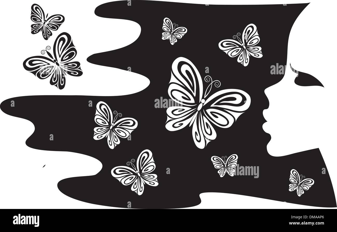 Background with butterflies Stock Vector Image & Art - Alamy