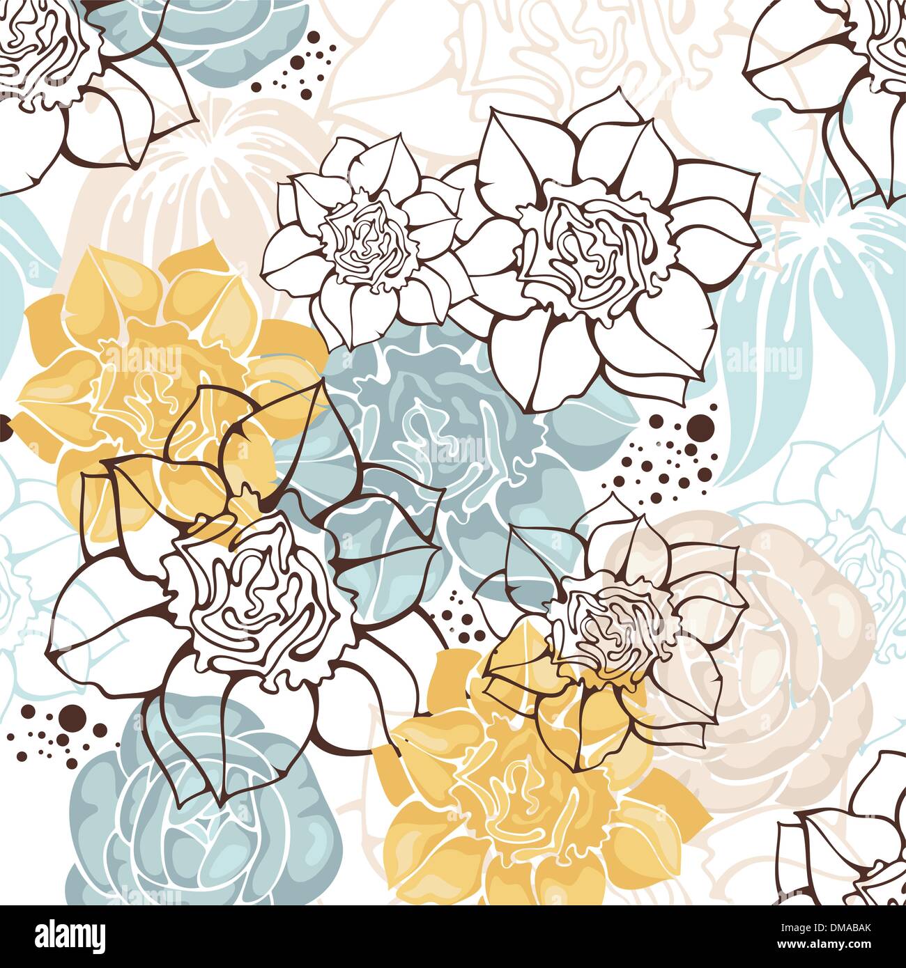 seamless floral background Stock Vector Image & Art - Alamy