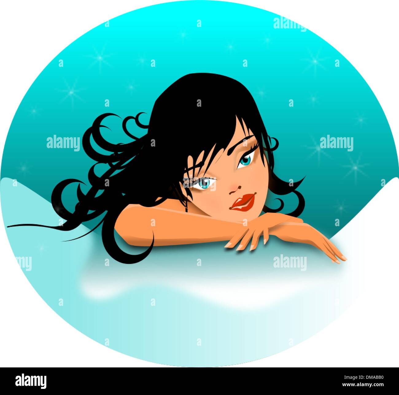 Distinguished woman Stock Vector Images - Alamy
