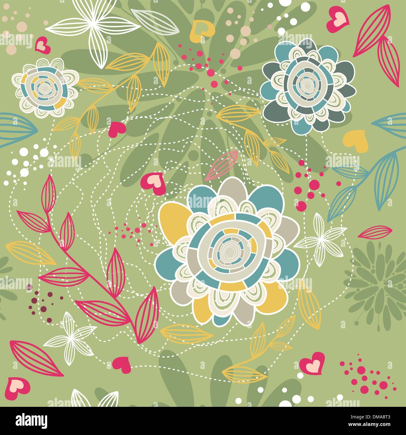 seamless floral background Stock Vector Image & Art - Alamy