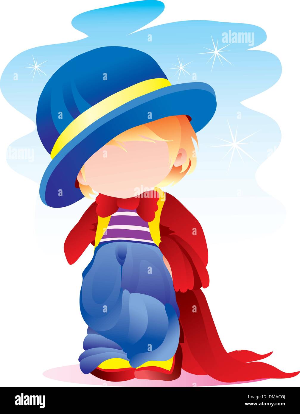 The clown in a hat Stock Vector Image & Art - Alamy