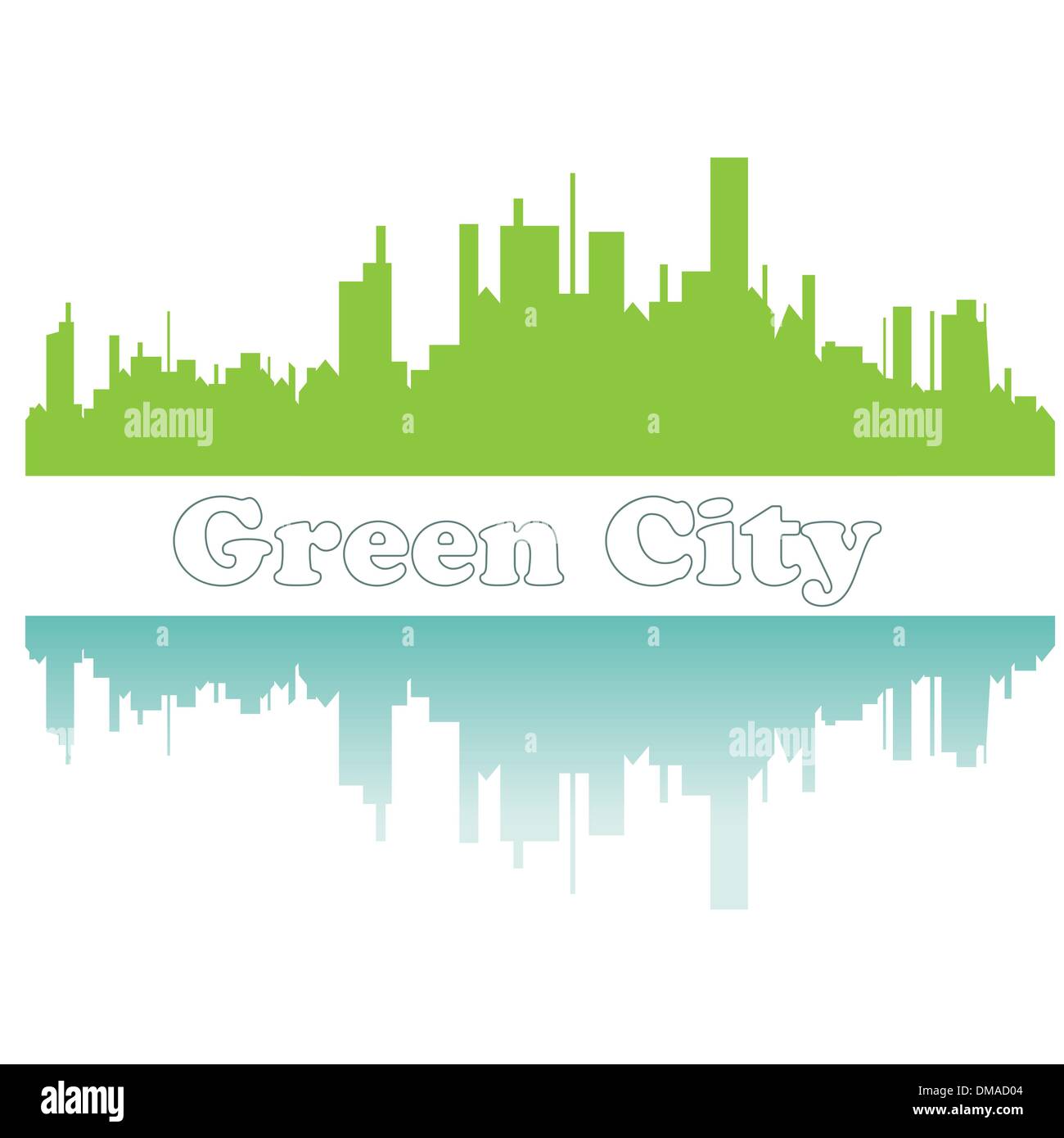 Green city sketch. Vector illustration Stock Vector Image & Art - Alamy
