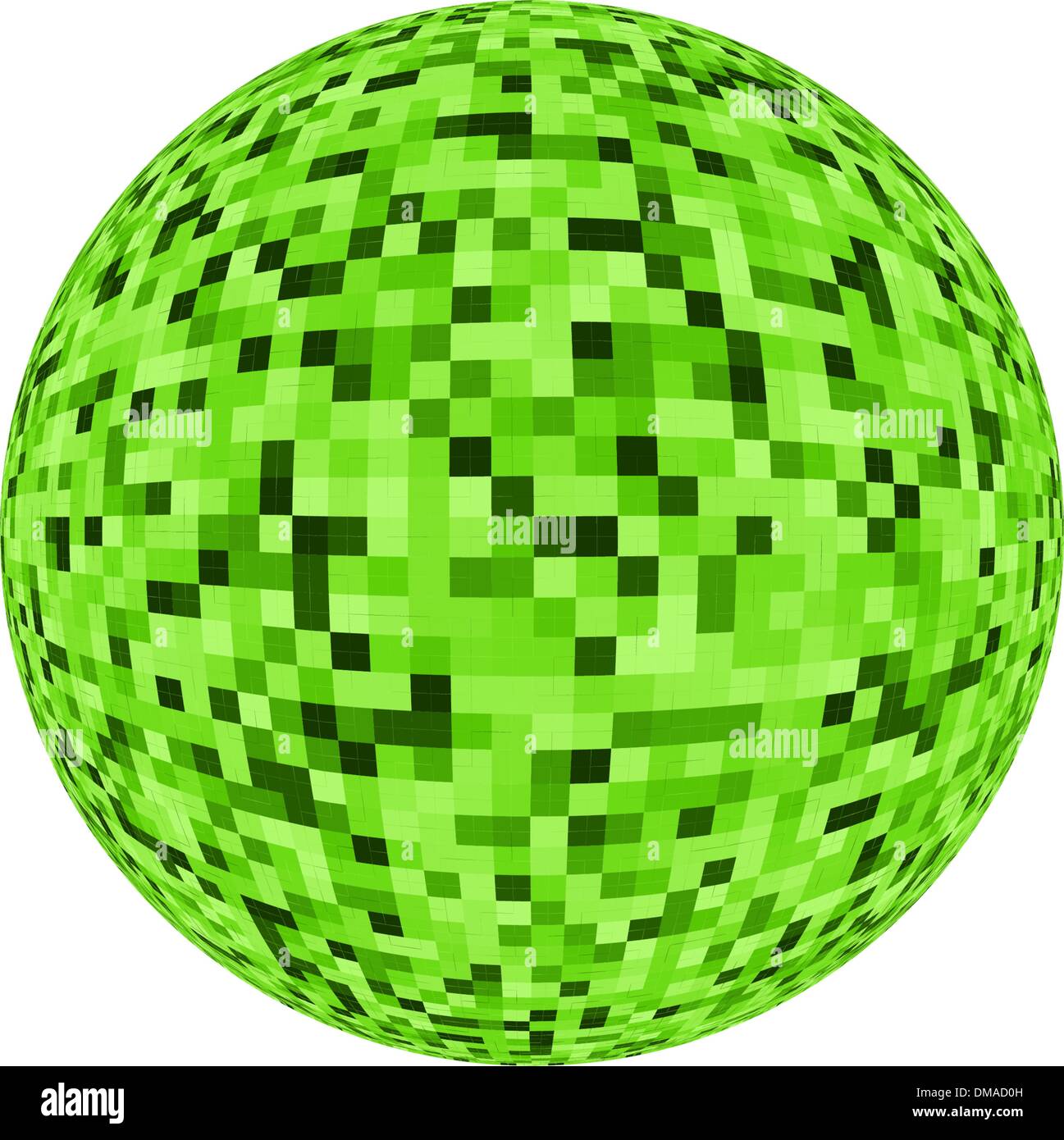 Sparkling green discoball. EPS 8 Stock Vector
