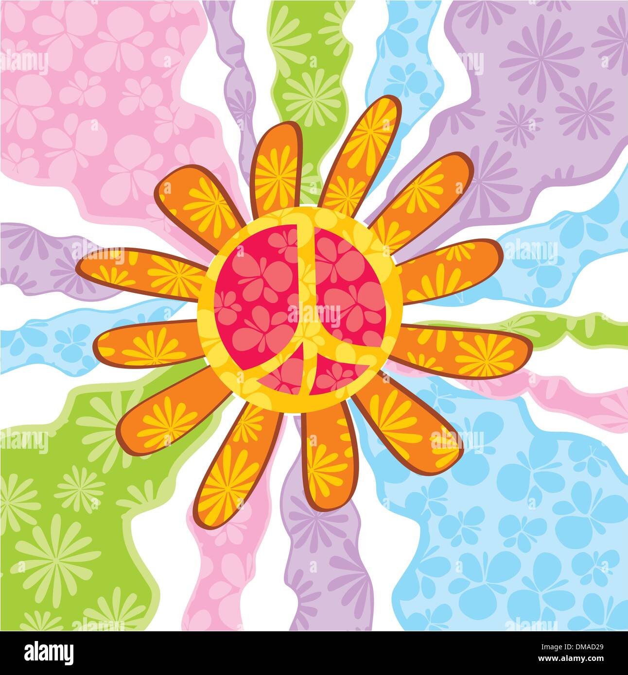 Peace Hippie Psychedelic Hand Transparent Background - Hippie