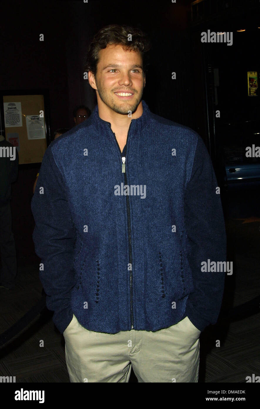 Feb. 24, 2002 - Hollywood, CALIFORNIA, USA - DYLAN BRUNO..24 HOUR PLAYS.TO BENEFIT THE NY CALIFORNIA WTC RELIEF FUND.HENRY FONDA THEATER, HOLLYWOOD, CA.AND AFTER PARTY AT CLUB DEEP, HOLLYWOOD, CA.FEBRUARY 24, 2002. NINA PROMMER/   2002 .K24183NP.(Credit Image: © Globe Photos/ZUMAPRESS.com) Stock Photo
