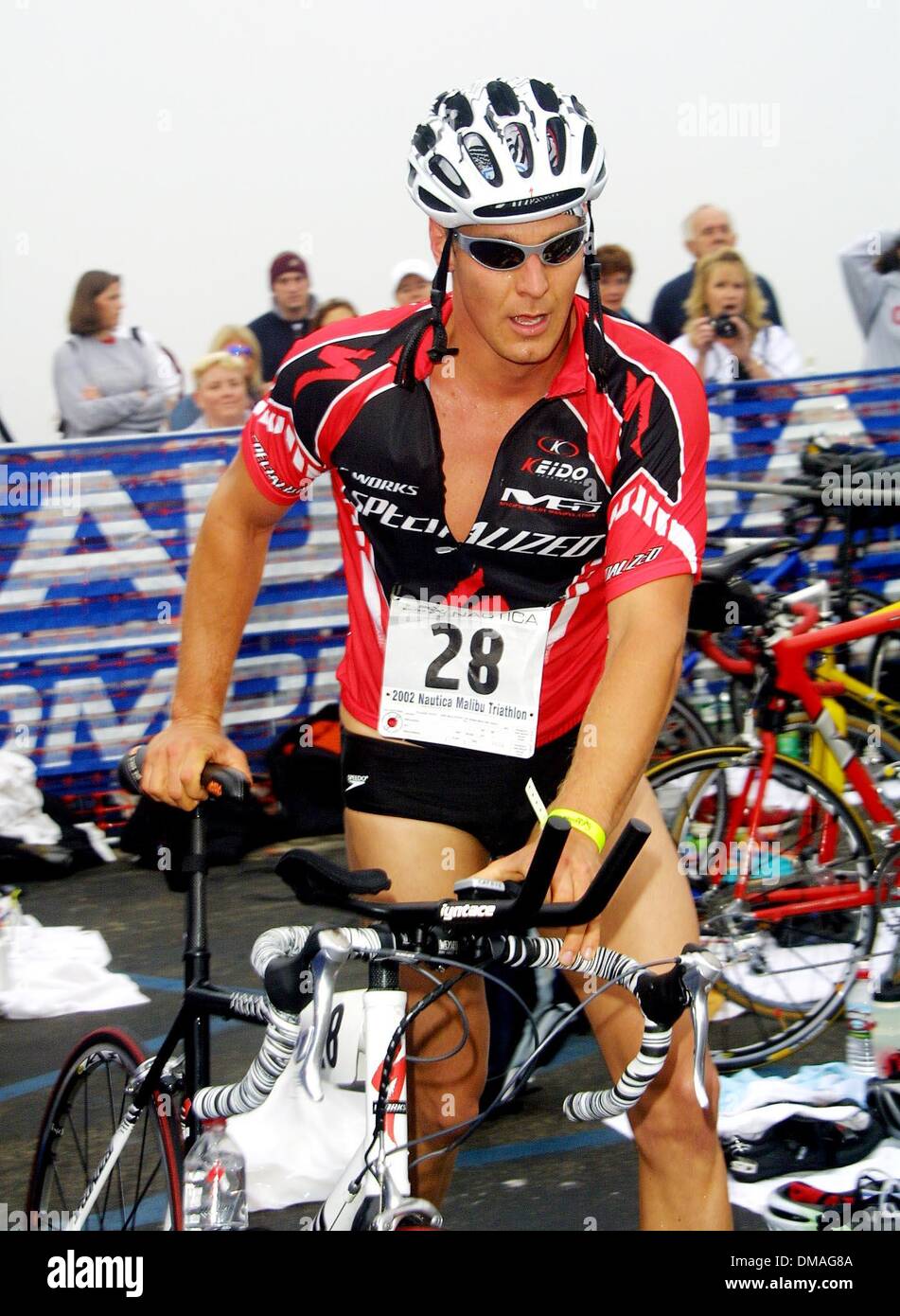 Sept. 15, 2002 - Malibu, CALIFORNIA, USA - INGO RADEMACHER..16TH NAUTICA MALIBU TRIATHLON TO BENEFIT EGPAF.ZUMA BEACH, MALIBU, CA.SEPTEMBER 15, 2002. NINA PROMMER/   2002 K26018NP(Credit Image: © Globe Photos/ZUMAPRESS.com) Stock Photo