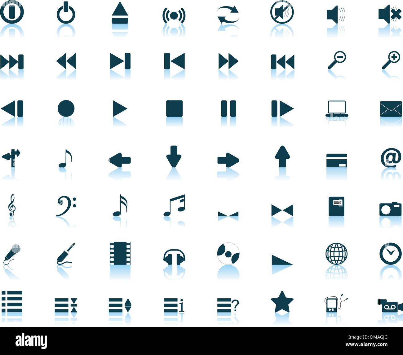 web icons Stock Vector
