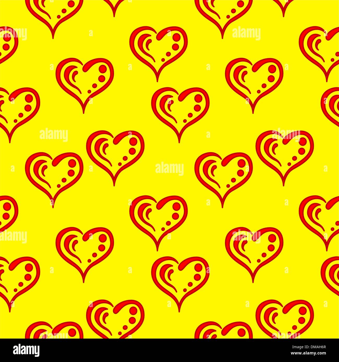 Hearts, pictogram, seamless Stock Vector