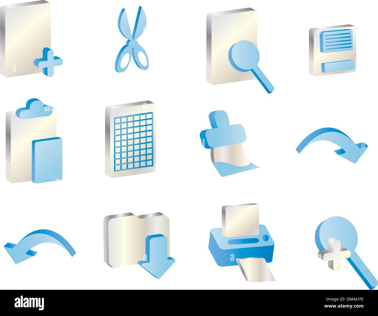 Cut copy paste icons hi-res stock photography and images - Alamy