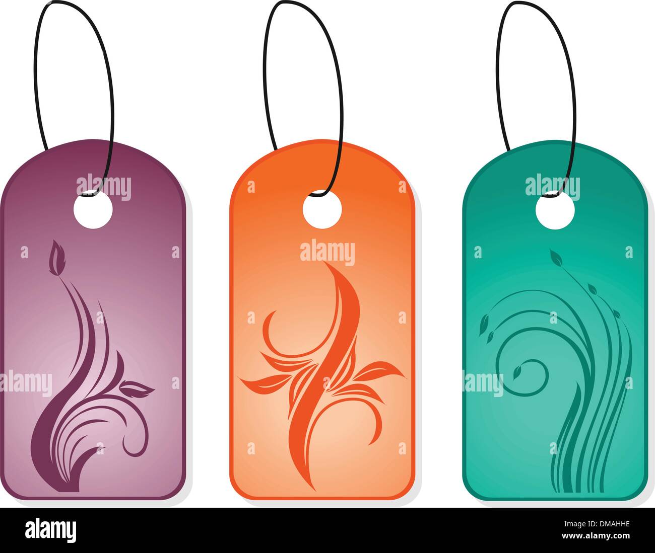Set bookmark designs Stock Vector