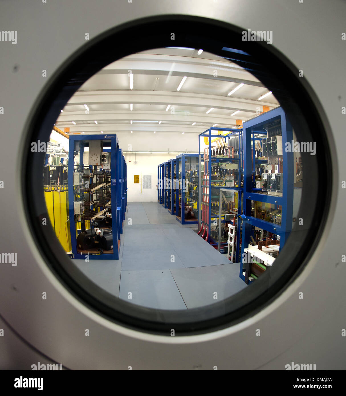 The expansion building with a second capacitor bank and six additional