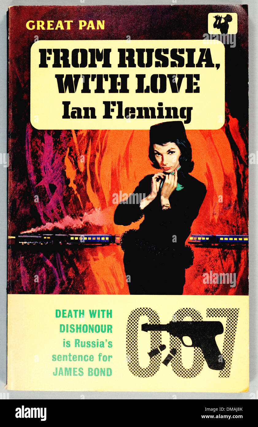 Old Pan Book From Russia With Love Ian Fleming James Bond Historical Archival Document Stock Photo