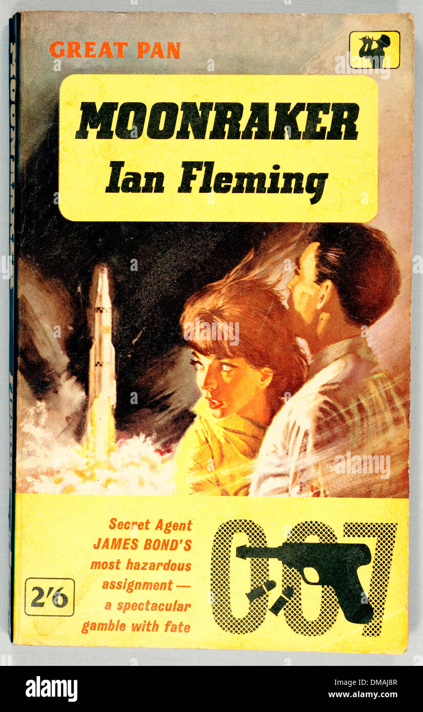 Old Pan Book Moonraker Ian Fleming James Bond Historical Archival Document Stock Photo