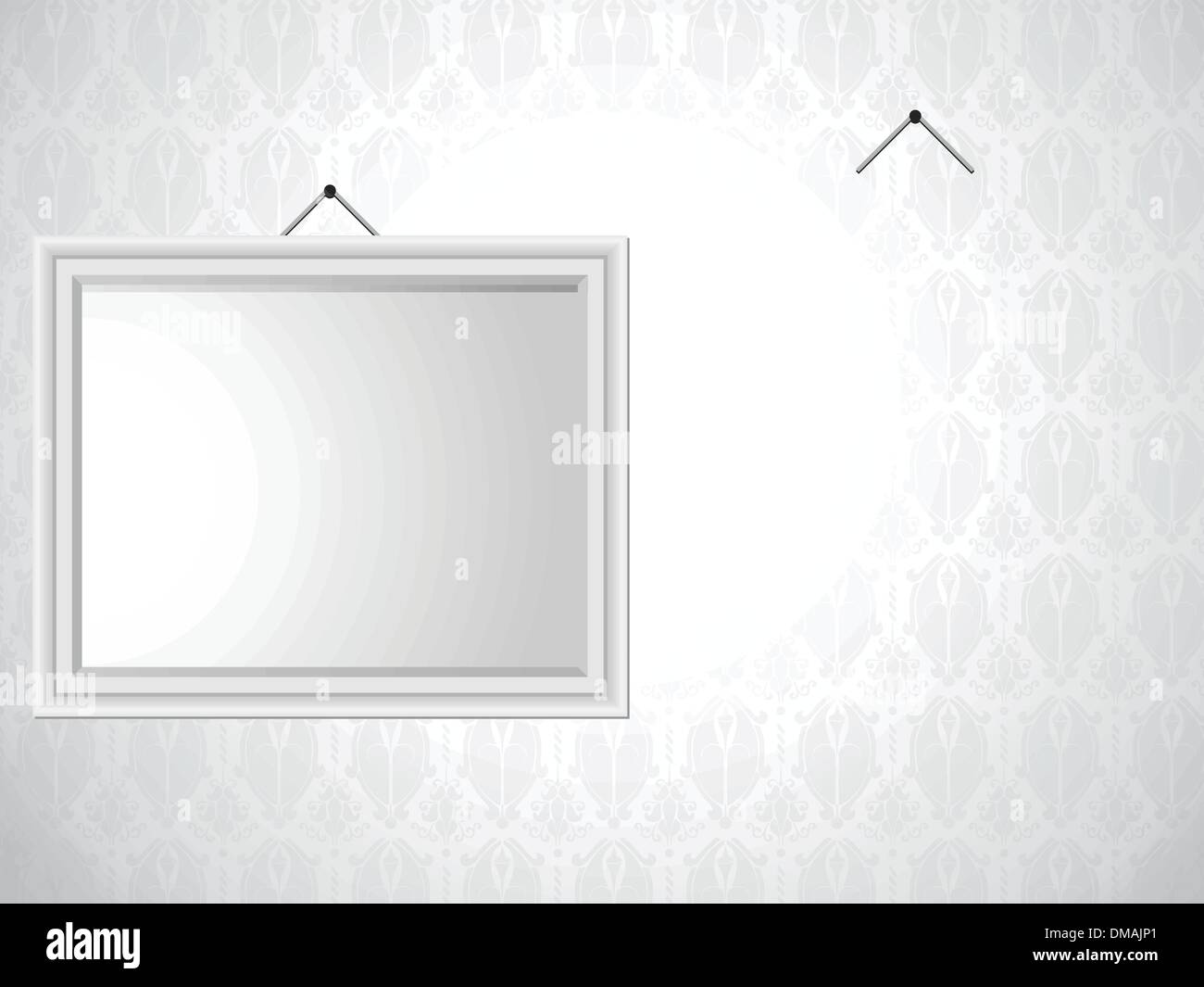 Wall empty picture frames Stock Vector Images Alamy