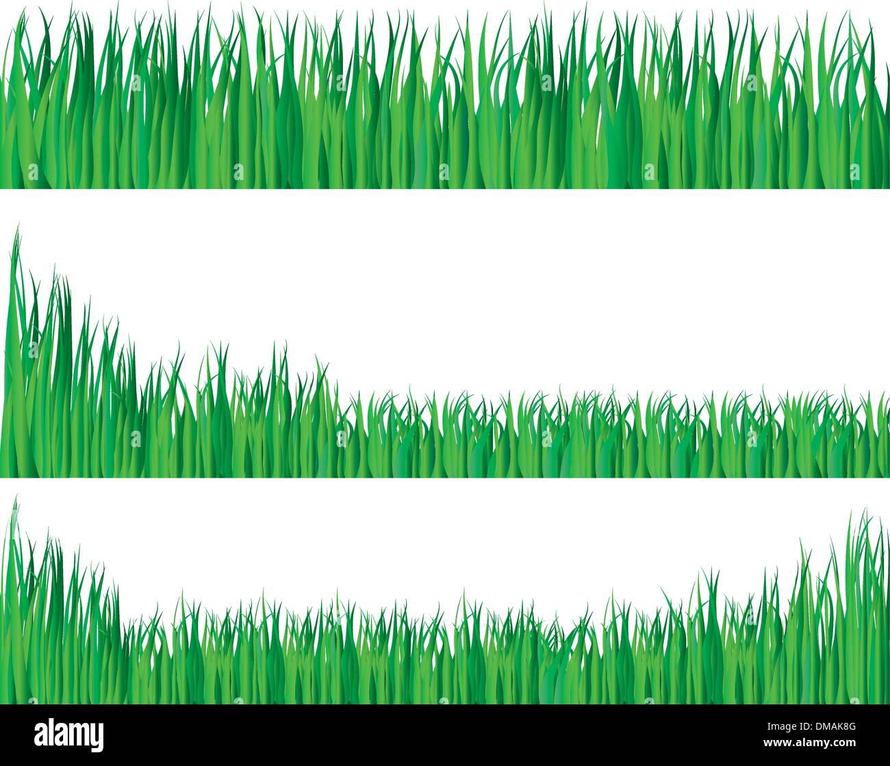 Set grass on white Stock Vector Images - Alamy
