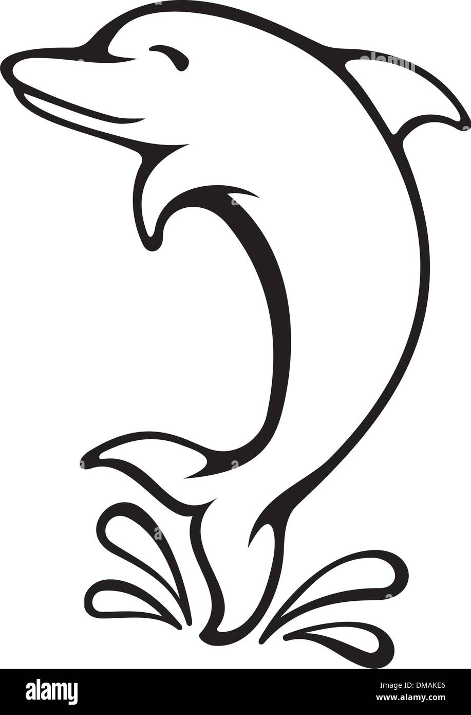 Black and white dolphin hi-res stock photography and images - Alamy, image size:917x1390