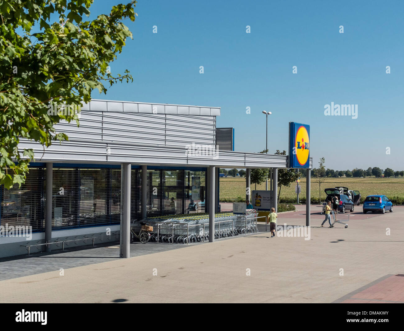 Aldi Supermarket at Landberg am Lech, Bavaria, Germany Stock Photo