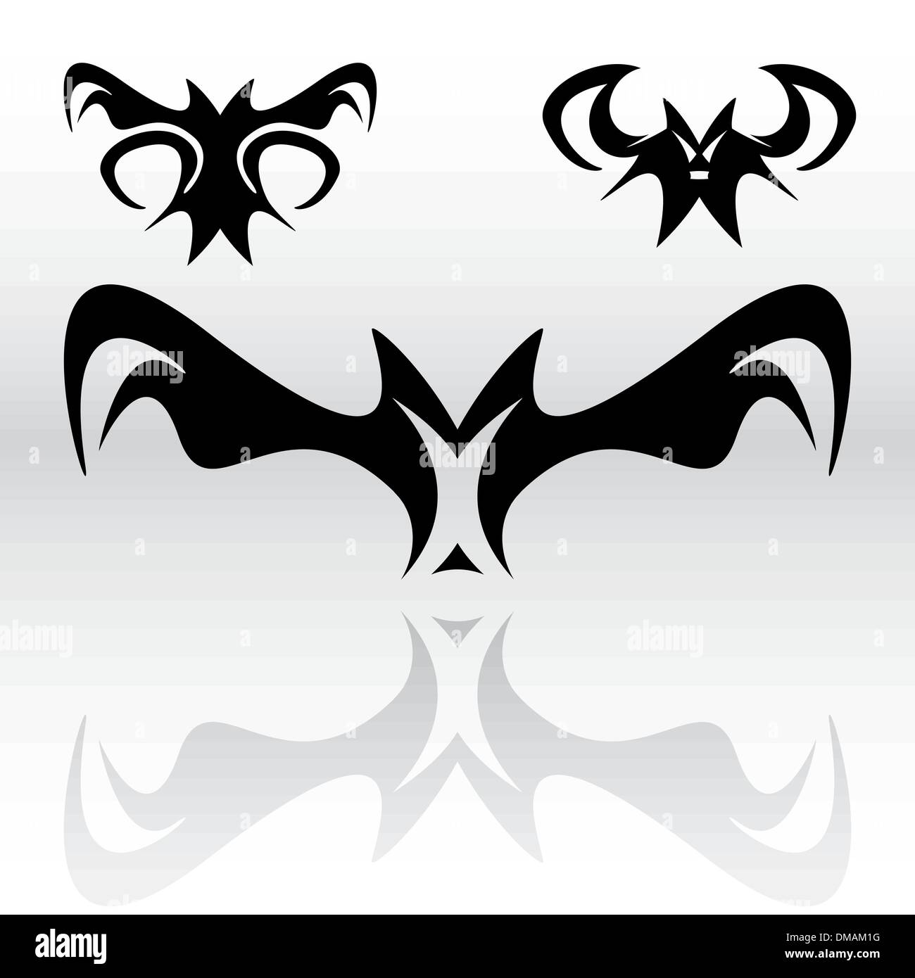 1100048 bat tribal tattoo stencil  iStencils