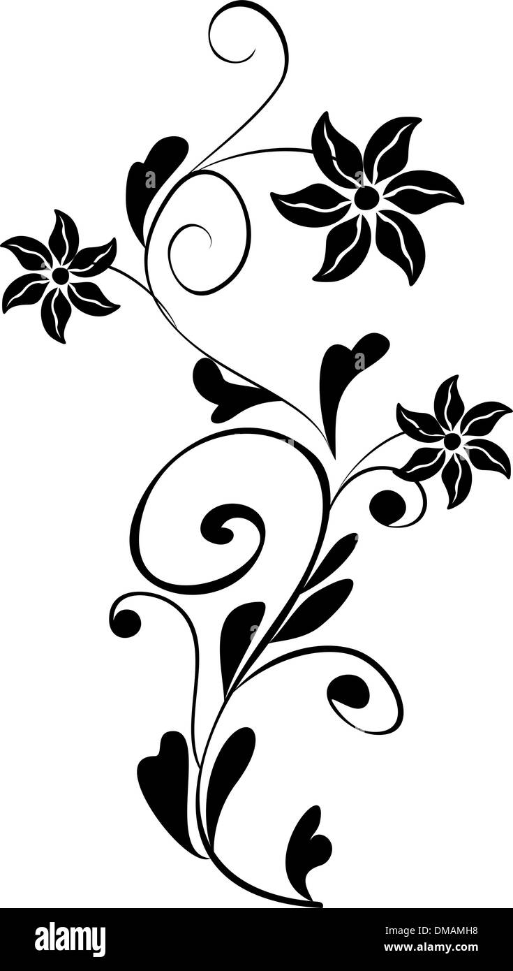 floral design element Stock Vector Image & Art - Alamy
