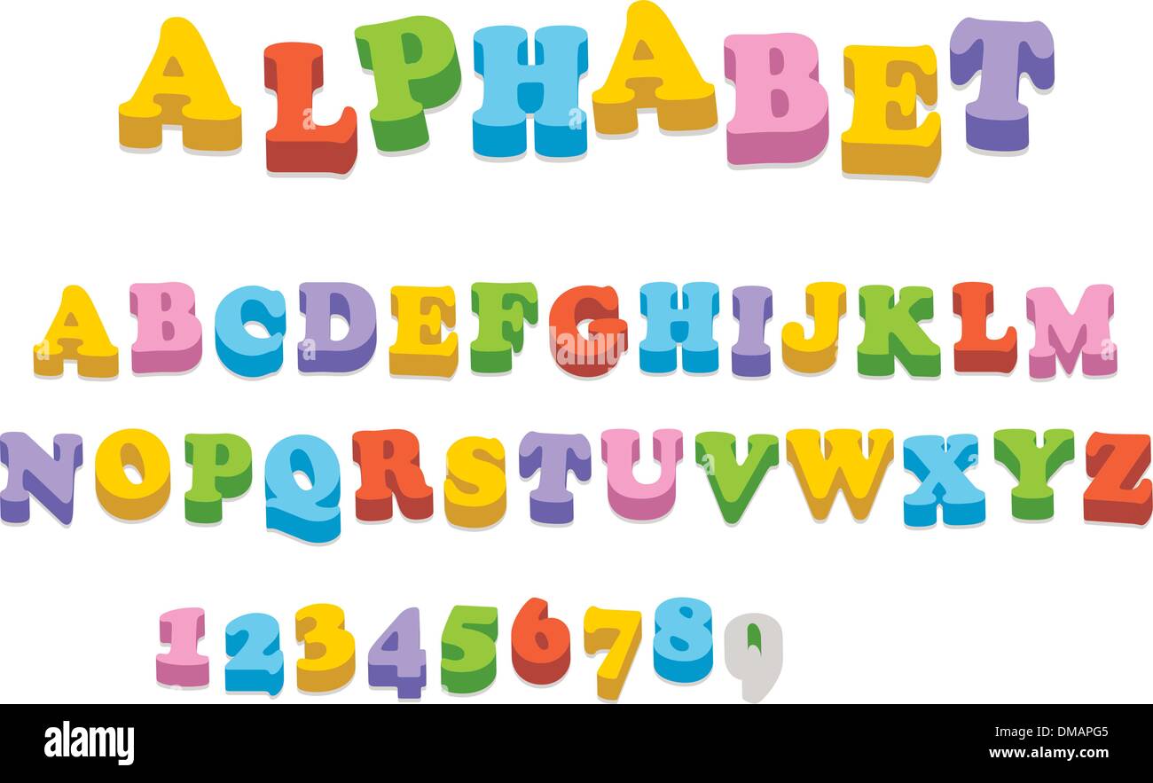 Alphabet magnets refrigerator Stock Vector Images - Alamy