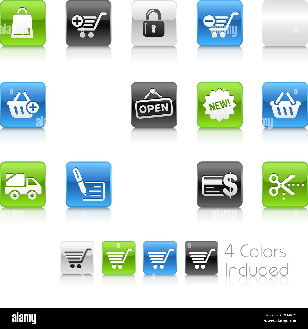 Shopping Icons // Clean Series Stock Vector Image & Art - Alamy