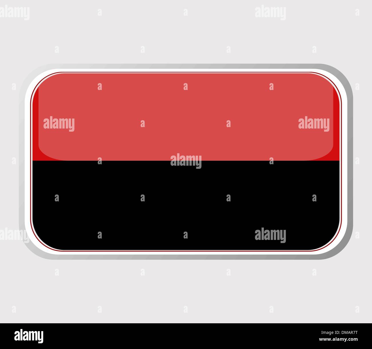 Flag of angola in the form. vector Stock Vector