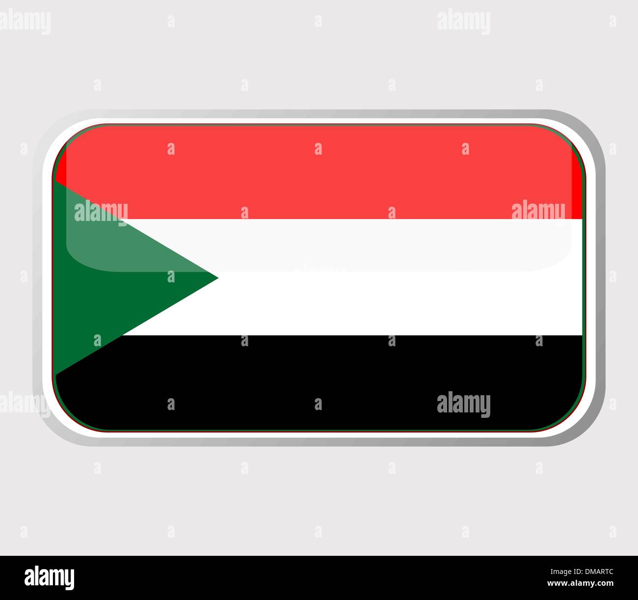 Flag of sudan in the form. vector Stock Vector Image & Art - Alamy