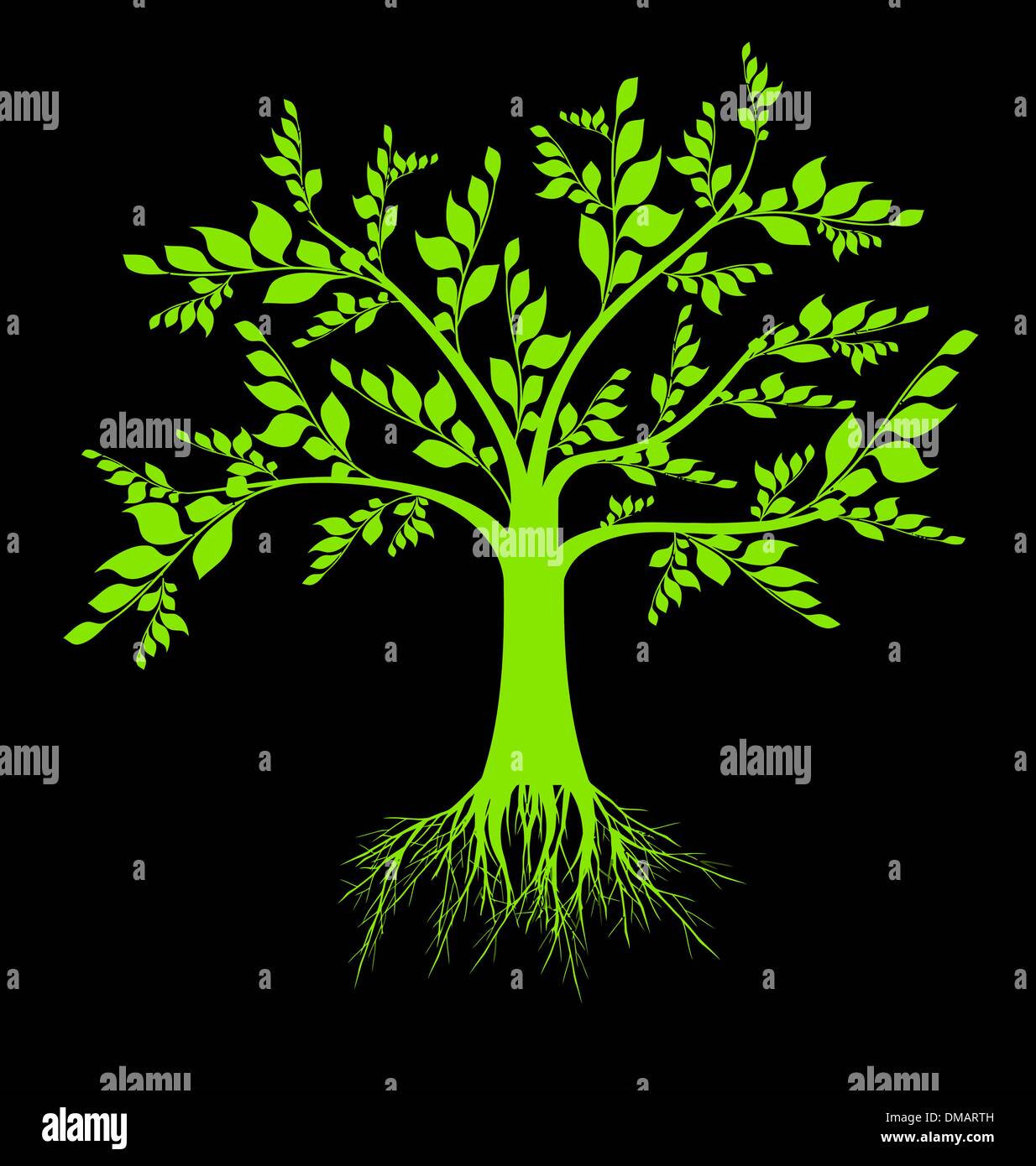 Art tree silhouette Stock Vector Image & Art - Alamy