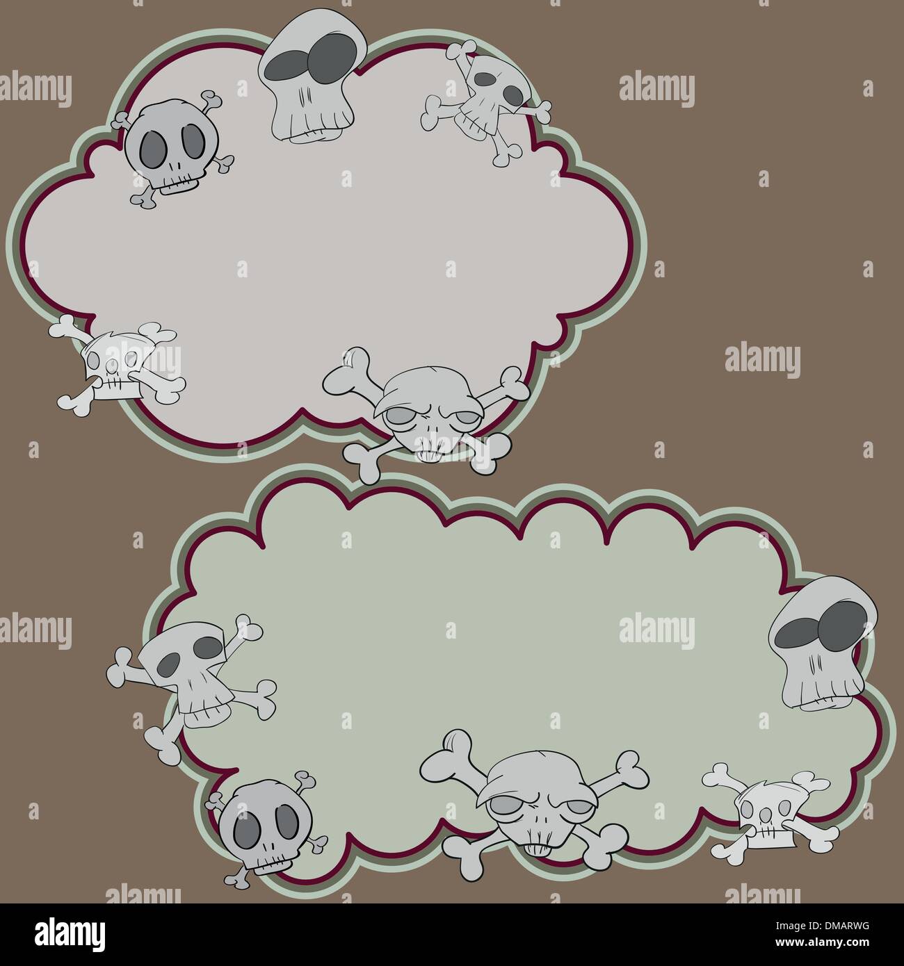 set of skull Stock Vector Image & Art - Alamy