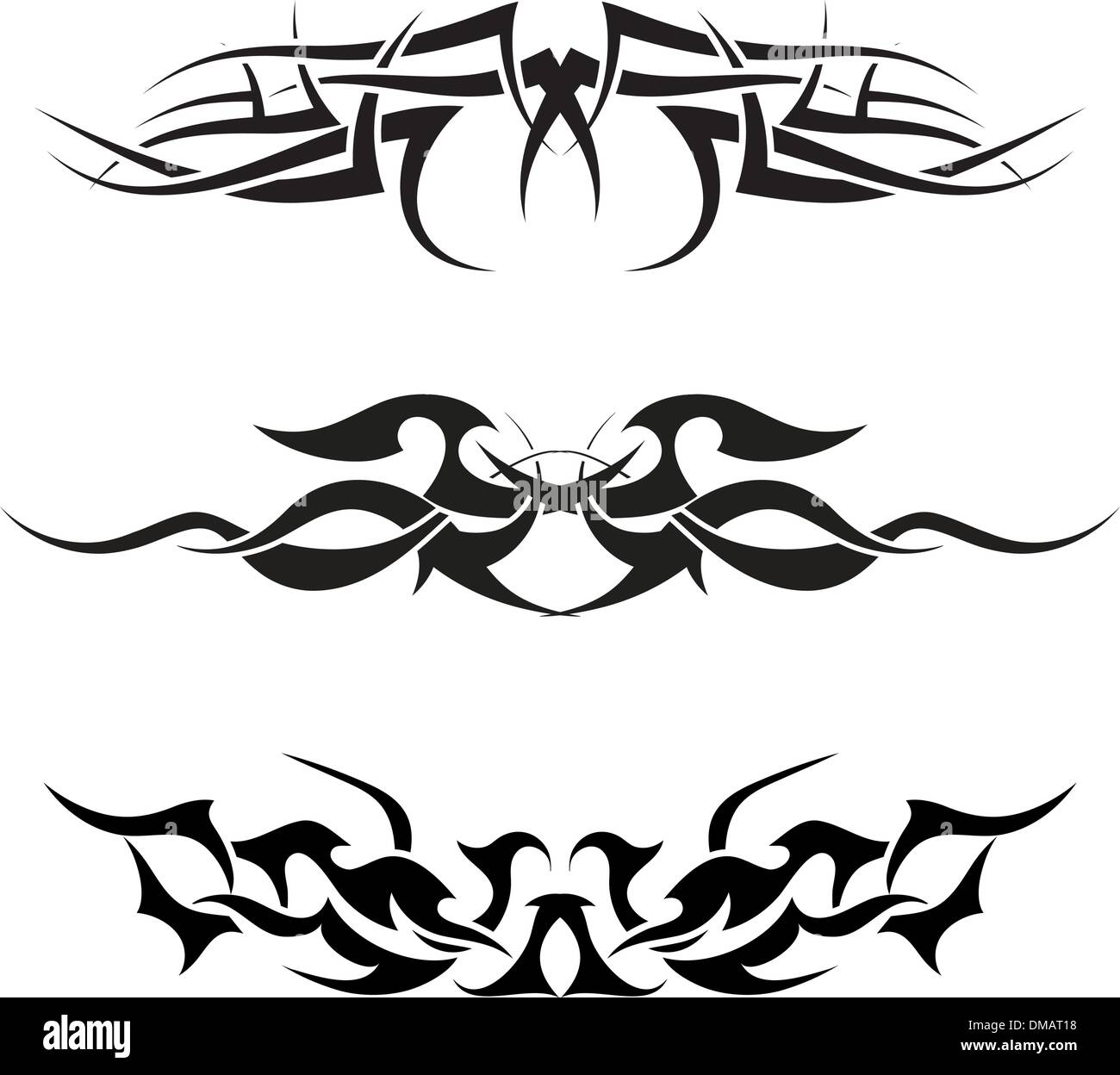 Tribal Tattoos 3 Stock Illustration  Download Image Now  Art And Craft  Black Color Clip Art  iStock
