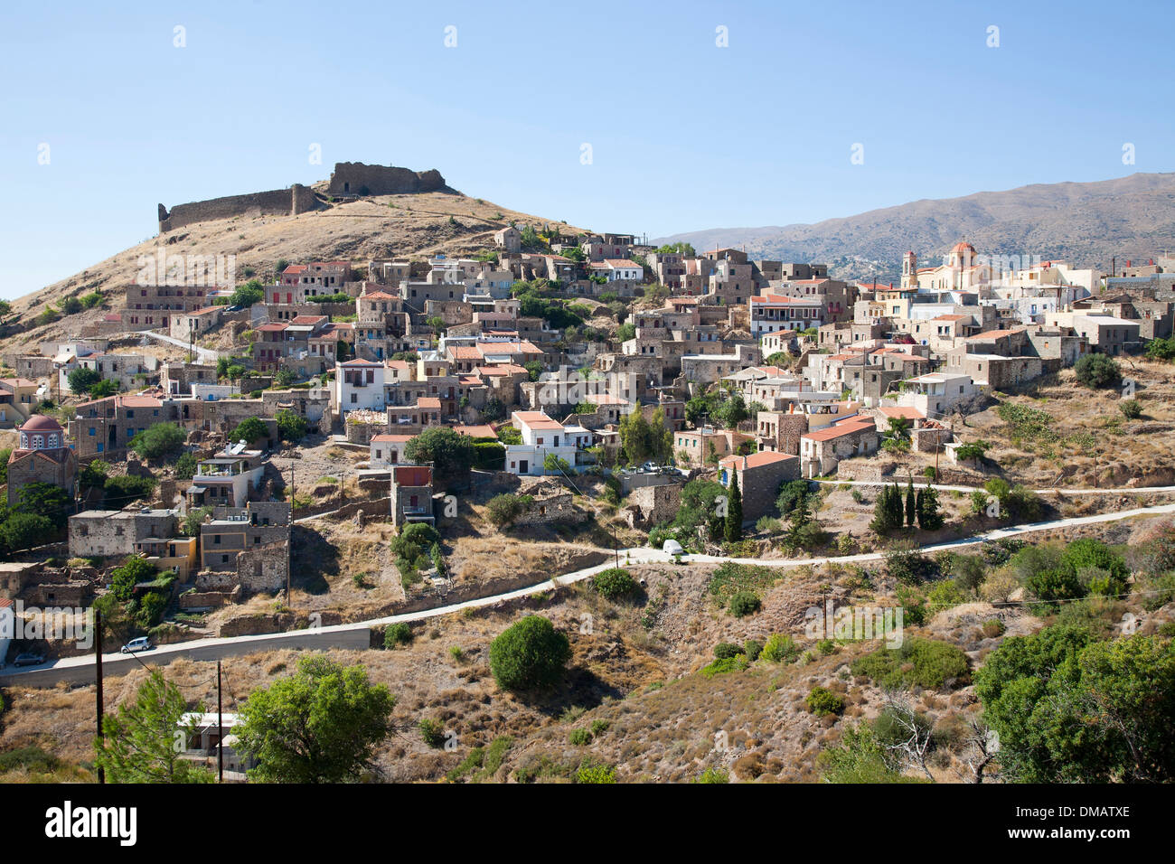 volissos village, island of chios, north east aegean sea, greece, europe Stock Photo