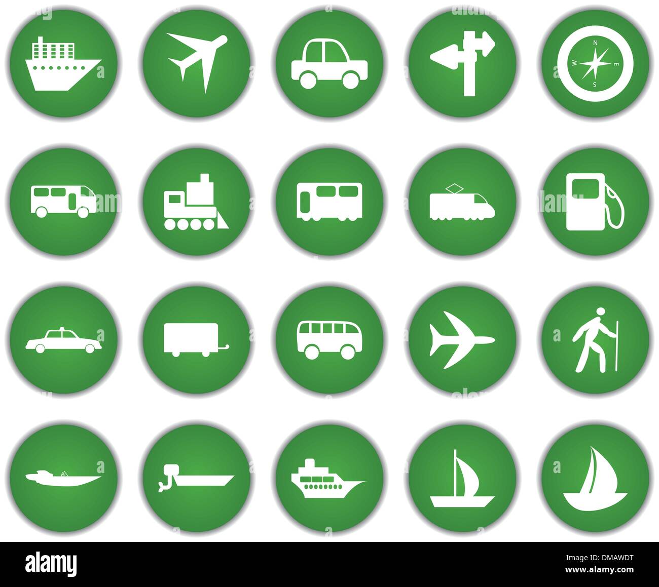 transportation icons set Stock Vector Image & Art - Alamy