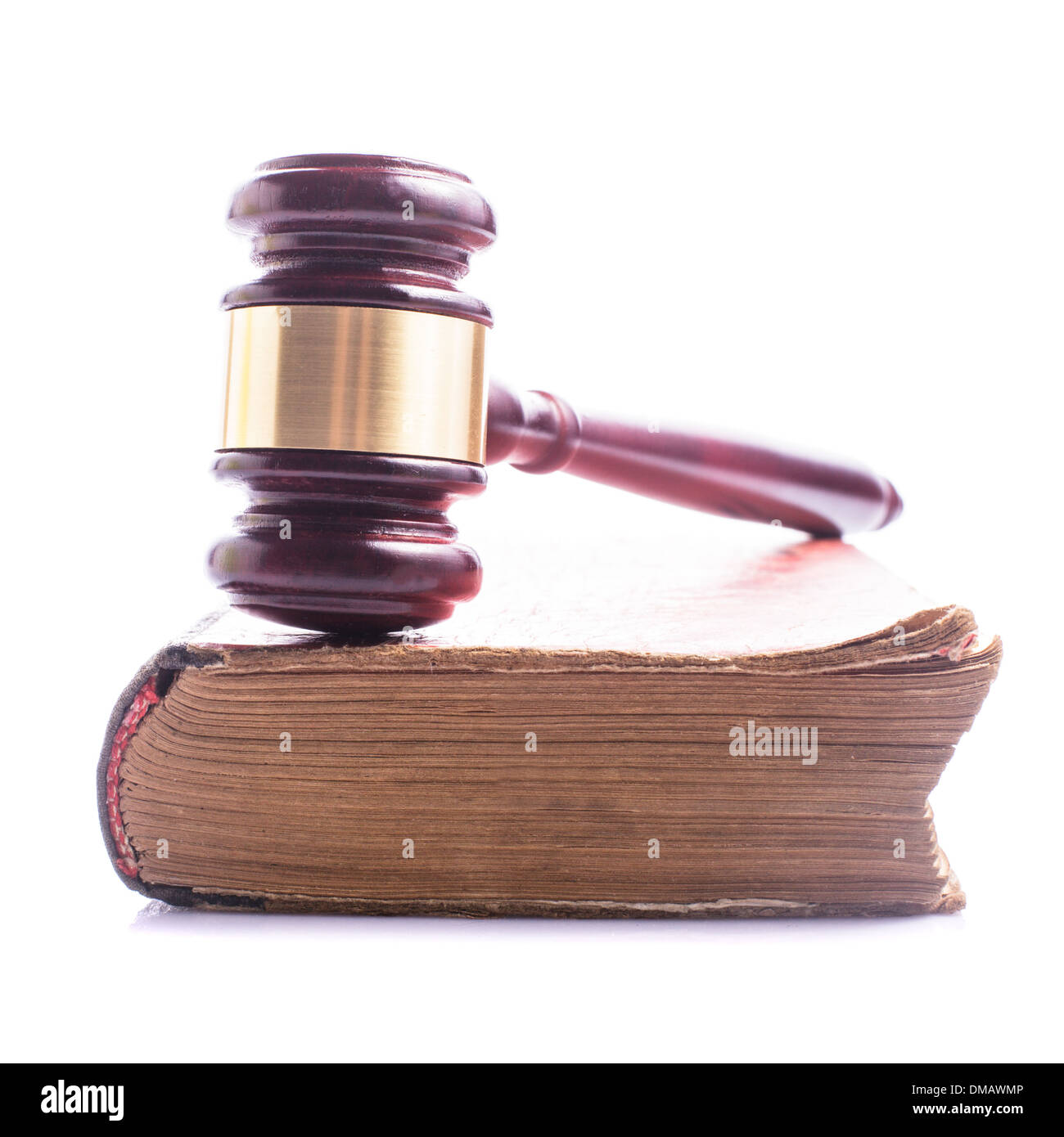 Old book and wooden gavel jastice concept Stock Photo Alamy