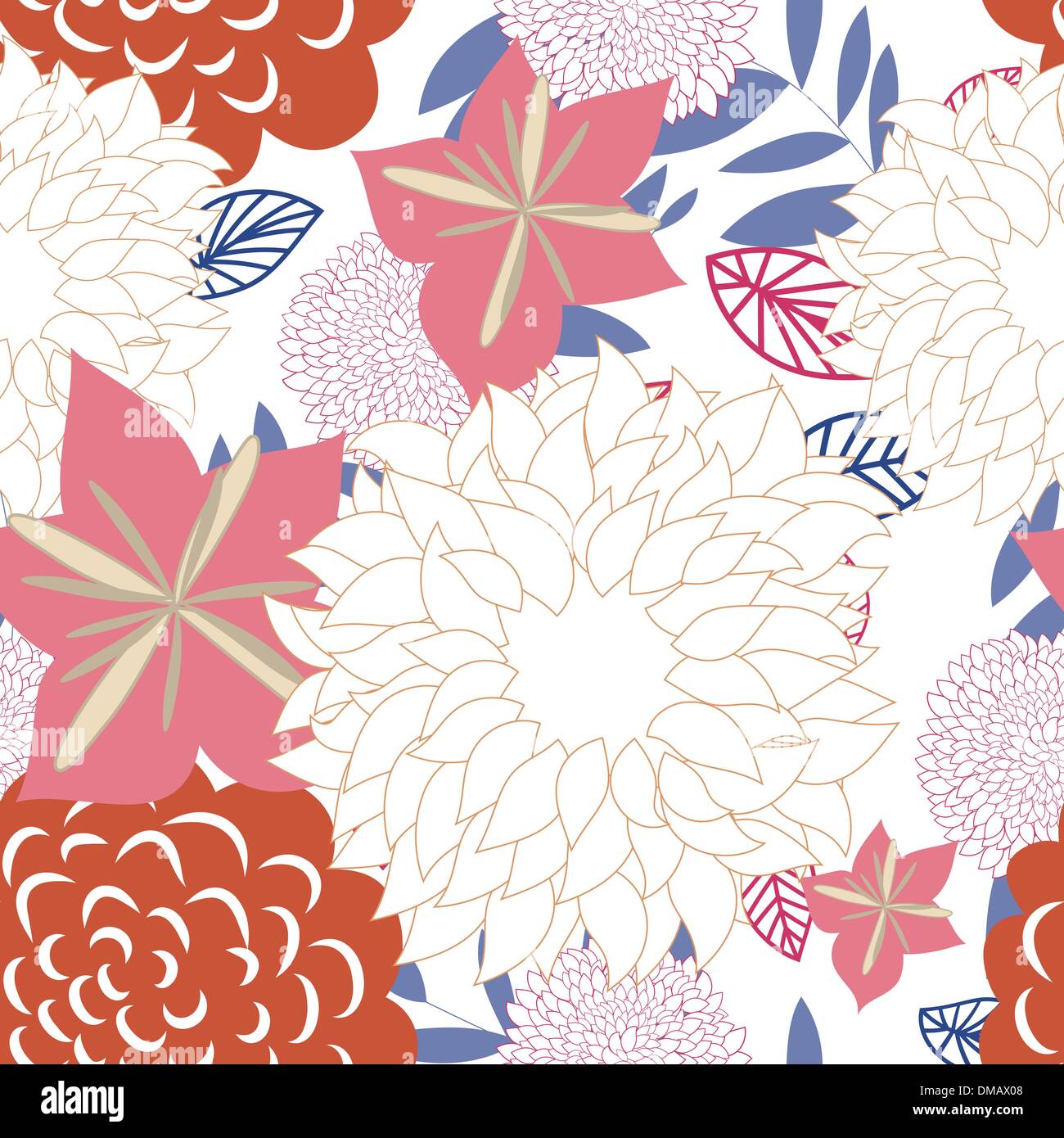 seamless floral background Stock Vector Image & Art - Alamy